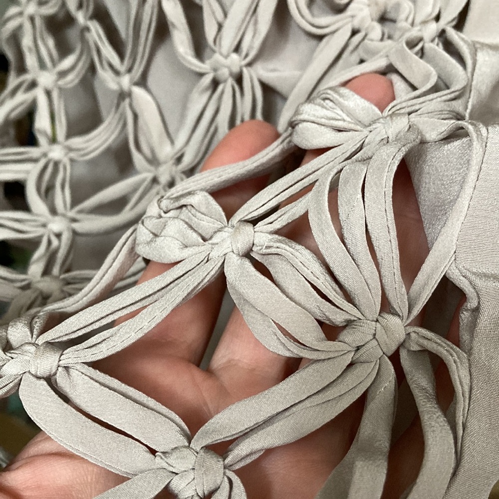 Madison Marcus Front Overlay Knot Silk Dress - Picture 8 of 12
